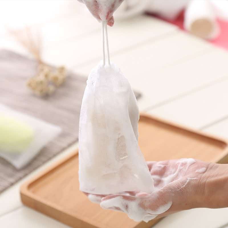Nordic Style Seashell Soap Dish and Soap Net Set, 2pcs